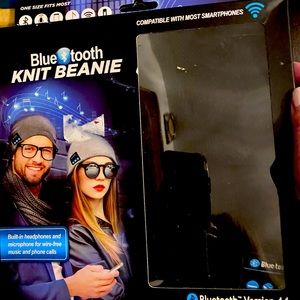 Blue Tooth Beanie Black Unisex Version 4.1